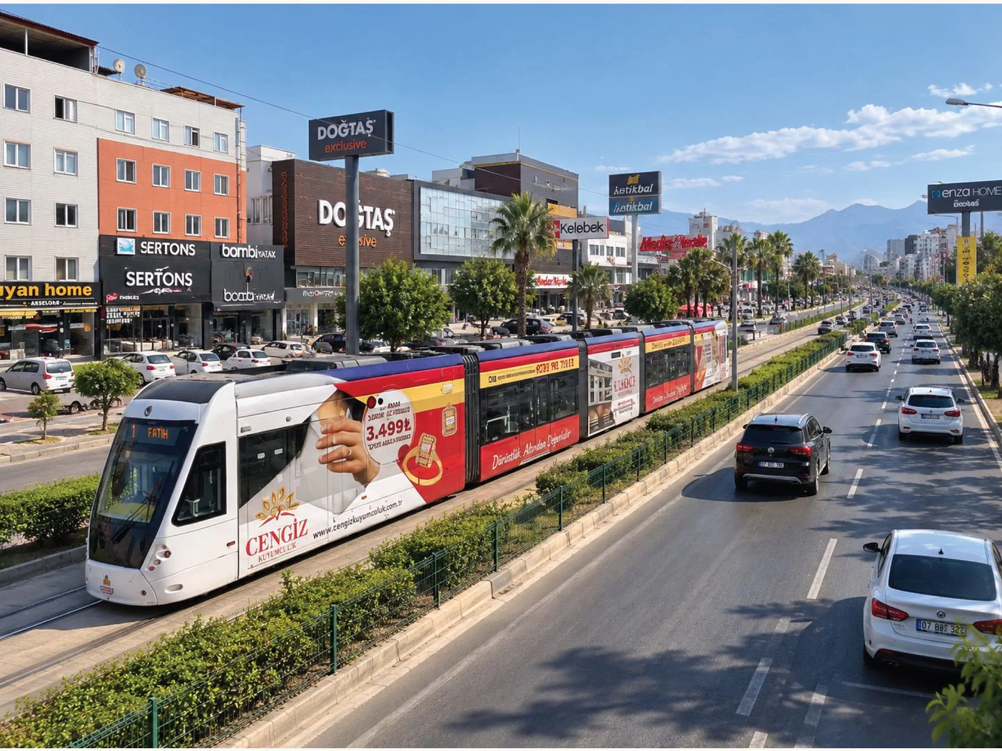Tramvay giydirme uygulaması