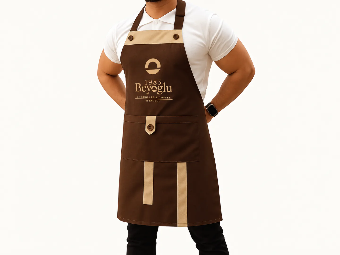 Logolu mutfak önlüğü