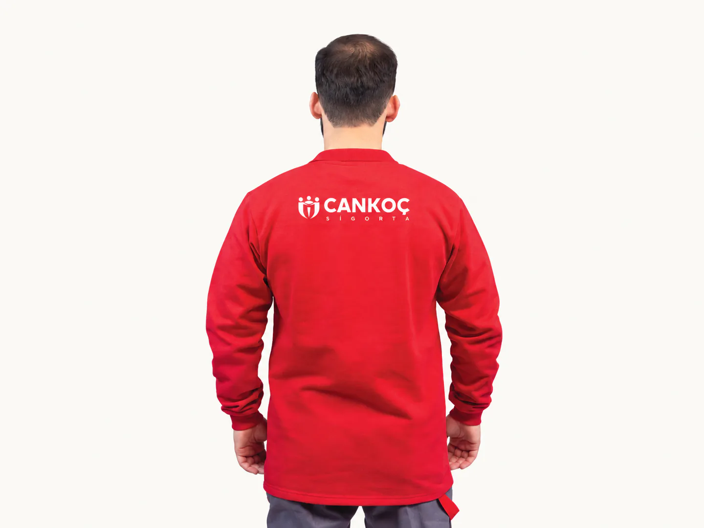 Sırt baskılı kurumsal sweatshirt